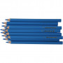 Crayons de Couleur Colortime, bleu, L: 17,45 cm, mine 5 mm, JUMBO, 12 pièce/ 1 Pq.