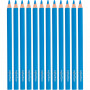 Crayons de Couleur Colortime, bleu, L: 17,45 cm, mine 5 mm, JUMBO, 12 pièce/ 1 Pq.
