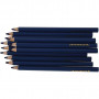 Crayons de Couleur Colortime, bleu foncé, L: 17,45 cm, mine 5 mm, JUMBO, 12 pièce/ 1 Pq.