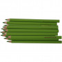 Crayons de Couleur Colortime, vert clair, L: 17,45 cm, mine 5 mm, JUMBO, 12 pièce/ 1 Pq.
