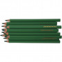 Crayons de Couleur Colortime, vert, L: 17,45 cm, mine 5 mm, JUMBO, 12 pièce/ 1 Pq.