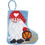 Permin Kit de Broderie Chaussette de Noël Lutin 7x8cm