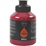 Peinture Acrylique, rouge foncé, semi-brillant, semi transparent, 500 ml/ 1 flacon