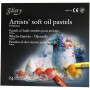 Pastels à l'huile Gallery Premium, ass. de couleurs, L: 7 cm, ép. 10 mm, 24 pièce/ 1 Pq.
