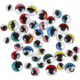 Yeux Mobiles, Ø8-12mm, 300 pces, assorties