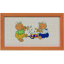 Permin Kit Broderie Image Oursons Musiciens 11x21cm