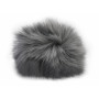 Pompom Tassel Tassel Rabbit Hair Grey 90 mm