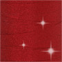 Ruban cadeau, rouge, L: 10 mm, paillettes, 100 m/ 1 rouleau