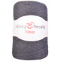 Infinity Hearts Ribbon Fabric Yarn 07 Coke Grey