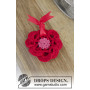DROPS Design Modèle de Crochet Fleur Festive Ø 8 cm