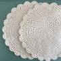 Napperon avec Bordure Coquille par Rito Krea - Modèle Crochet Napperon 34 cm