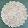 Napperon avec Bordure Coquille par Rito Krea - Modèle Crochet Napperon 34 cm