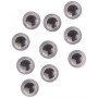 Oeil d'ourson à coudre Transparent 10mm - 5 paires