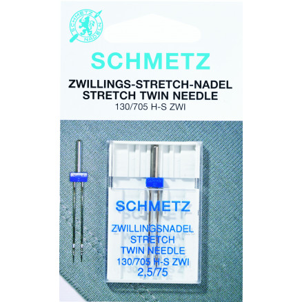 Schmetz Aiguille Twin Stretch pour Machine à Coudre 130/705 H-S