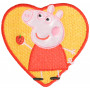 Etiquette thermocollante Gurli Pig in Heart 6.7x6.5cm