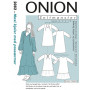 ONION Pattern 2082 Maxi Dresses with Pea Sleeves Size. XS-XL