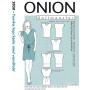 ONION Pattern 2050 Tunique/chandail/robe avec bretelles en cascade XS-XL