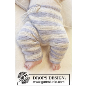 Contes du Printemps par DROPS Design - Modèle de Crochet - Robe Bébé  tailles 0/6 mois - 3/4 ans 