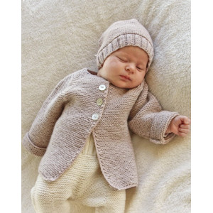 Dormir bien par DROPS Design - Veste pour bébé en tricot avec motif raglan Taille Prématurés - 4 ans