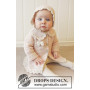 Petite Lady Rose par DROPS Design - Patron de Veste Bébé au Crochet Tailles Nouveau-né - 4 Ans