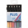 Marqueur Plus Colour, ass. couleurs, L : 14,5 cm, trait 1-2 mm, 18 pcs/1 pk, 5,5 ml