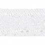 Bordure de dentelle au crochet, L: 30mm, 10m, blanc