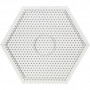 Plaque à picots, grand hexagone, dim. 15x15 cm, 10 pièce/ 1 Pq.