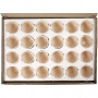 Coquille d'oeuf, blanc, H: 6,3 cm, d 7,5 cm, 24 pièce/ 1 boîte