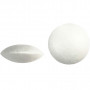 Ovnis en polystyrène, blanc, d 7,5 cm, ép. 31 mm, 100 pièce/ 1 Pq.