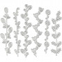 Gabarit de découpe, taille 143x123 mm, vrilles de fleurs, 1pc.