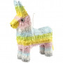 Piñata pour occasion festive, couleurs pastel, dim. 39x13x55 cm, 1 pièce