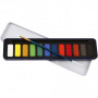 Set de peinture Aquarelle, ass. de couleurs, dim. 12x30 mm, 12 couleur/ 1 Pq.