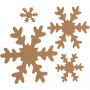 Flocon de neige, d 3+5+8+10 cm, 350 gr, 16 pièce/ 1 Pq.