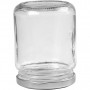 Pot en verre, transparent, H: 9,1 cm, d 6,8 cm, 240 ml, 12 pièce/ 1 boîte
