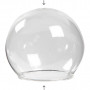 Pot en verre - sphérique, transparent, d 8 cm, diamètre intérieur 5 cm, 4 pièce/ 1 Pq.