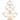 Sapin de Noël géométrique en bois, H: 40 cm, L: 31 cm, 1 pièce
