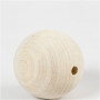 Perle en bois, d 60 mm, diamètre intérieur 9 mm, 3 pièce/ 1 Pq.