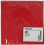 Serviettes de table, rouge vin, dim. 40x40 cm, 60 gr, 20 pièce/ 1 Pq.
