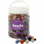 Perles à Facettes, dimension 10-12-16mm, dimension trou 1-2,5mm, 700ml, couleurs assorties