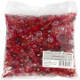 Mix de Perles à Facettes, harmonie de rouges, dim. 4-12 mm, diamètre intérieur 1-2,5 mm, 250 gr/ 1 Pq.