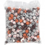 Perles de sport, ass. de couleurs, dim. 11-15 mm, diamètre intérieur 3-4 mm, 270 gr/ 1 Pq.