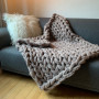 Rito Krea Chunky Blanket - Modèle de Couverture au Tricot 130x110cm