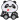 Sticker thermocollant Panda assis 6.4x6.5cm