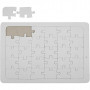 Puzzles à décorer, blanc, dim. 21x30 cm, 10 pièce/ 1 Pq.