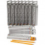 Crayons pour école, L: 17,5 cm, dureté HB, ép. 7 mm, mine 2 mm, 12 pièce/ 12 Pq.
