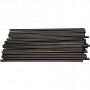 Pailles de construction, noir, L: 12,5 cm, d 3 mm, 800 pièce/ 1 Pq.