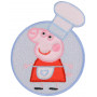 Sticker thermocollant Gurli Pig as a Chef 6.6x8.6cm