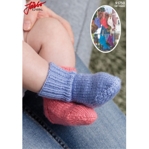 Järbo Soft Raggi Chaussettes bébé avec élastique - Chaussettes bébé tricotées Patron taille 56-92 cl