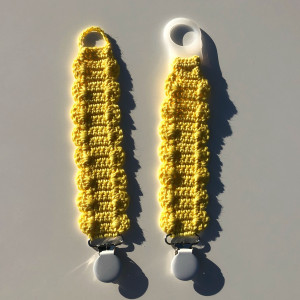 Porte-sucette de Rito Krea - Patron de crochet pour porte-sucette 22x4cm