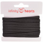 Infinity Hearts Élastique 5mm Noir - 5m